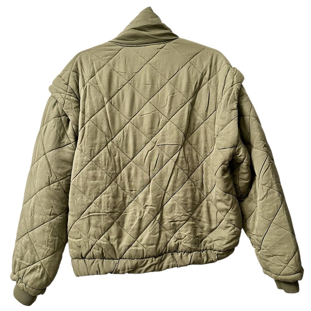Blank NYC Green Quilted Jacket Drop Shoulder - Looking at You - Oversized XS-NWT - Picture 4 of 8